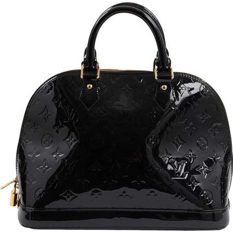 louis vuitton black patent purse|louis vuitton black in handbags.